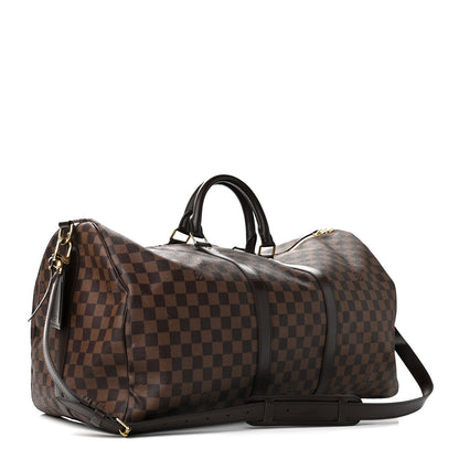 Louis Vuitton Damier Ebene Keepall Bandouliere 55 3 of 10