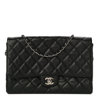 Chanel Caviar Quilted Clutch With Chain Flap Black 1 of 17