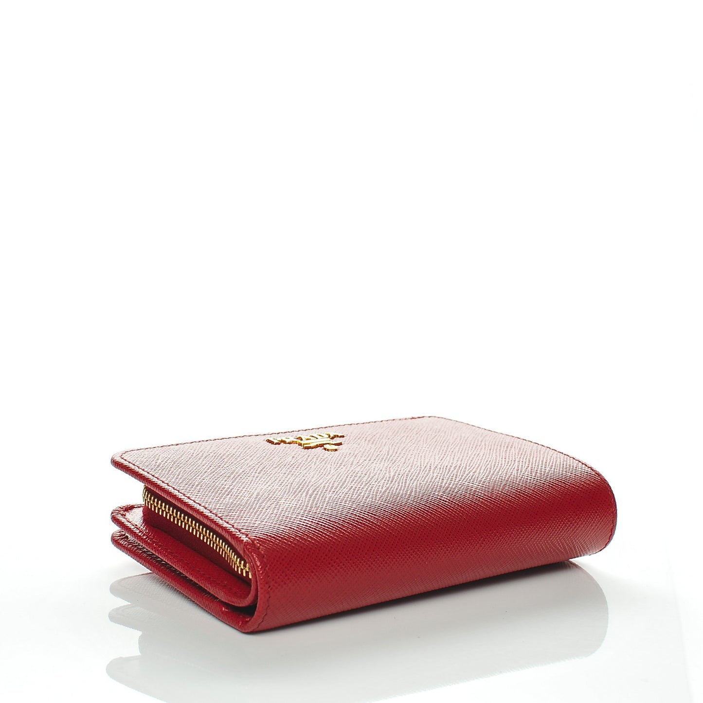 Saffiano Compact Wallet Fuoco