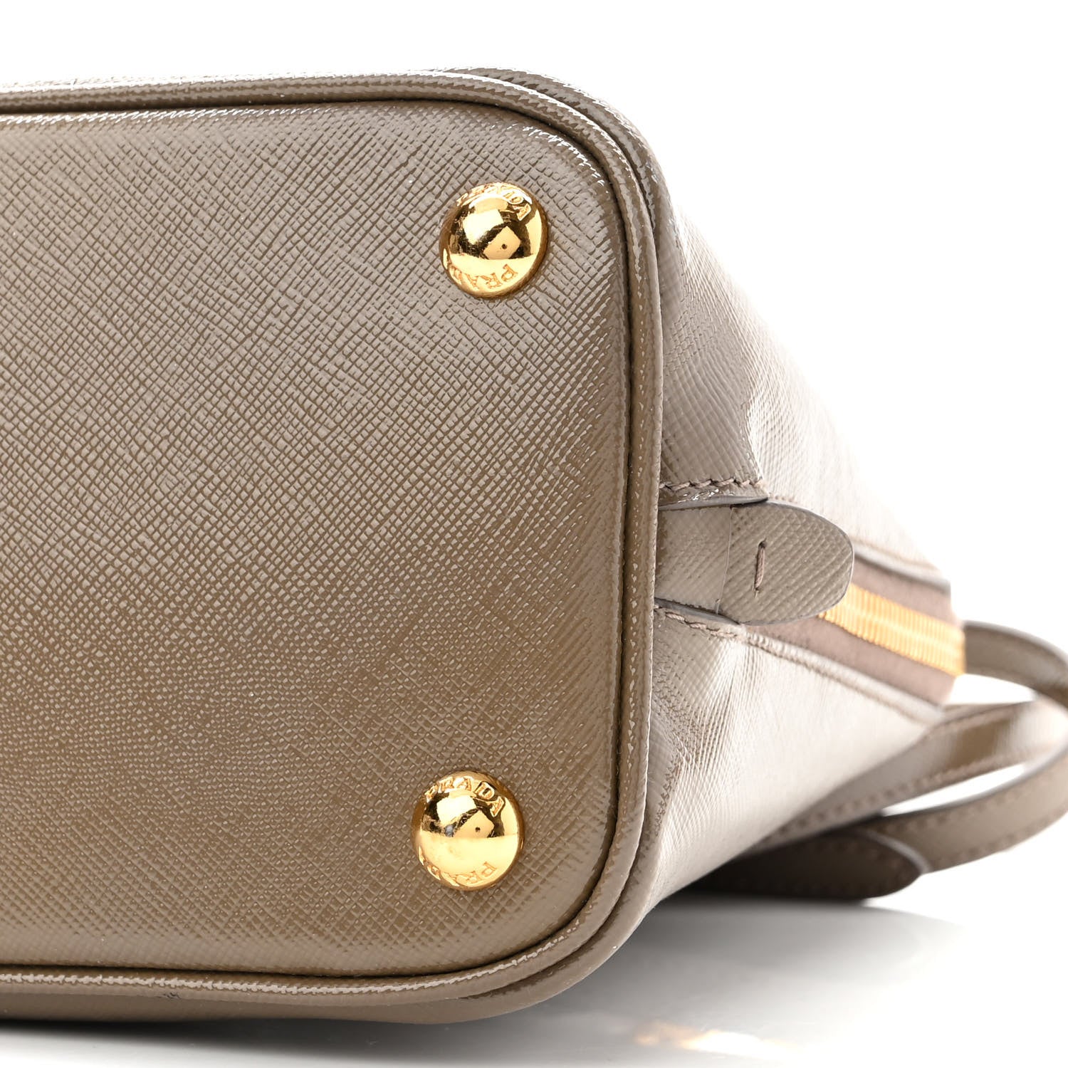 Prada Saffiano Vernice Small Promenade Tote Argilla 9 of 13