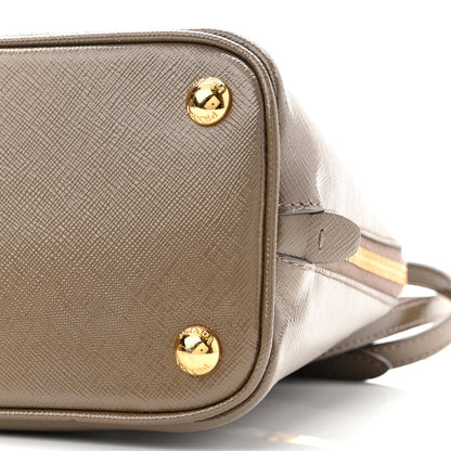 Prada Saffiano Vernice Small Promenade Tote Argilla 9 of 13