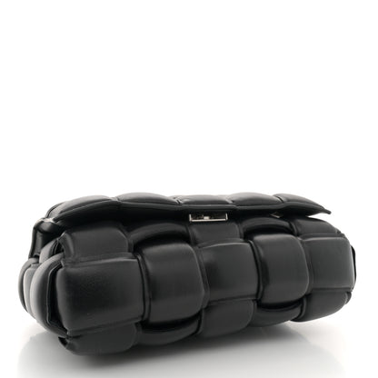 Bottega Veneta Lambskin Maxi Intreccio Padded Chain Cassette Crossbody Bag Black 4 of 11