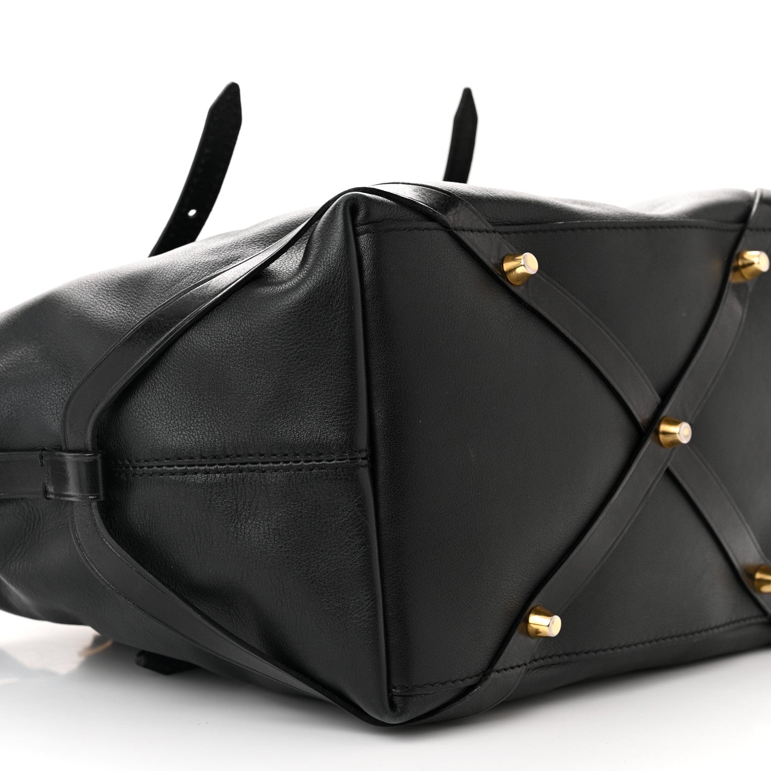 Burberry Calfskin House Check Small Salisbury Tote Black 10 of 14