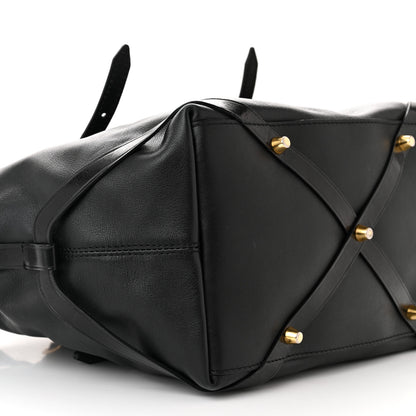 Burberry Calfskin House Check Small Salisbury Tote Black 10 of 14