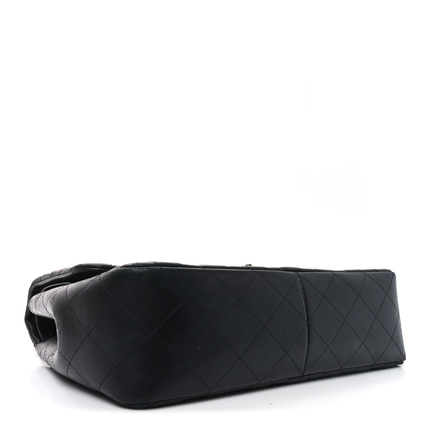 Chanel Lambskin Quilted Jumbo Double Flap So Black 4 of 10