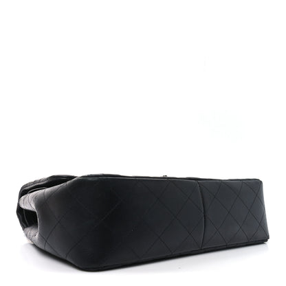 Chanel Lambskin Quilted Jumbo Double Flap So Black 4 of 10
