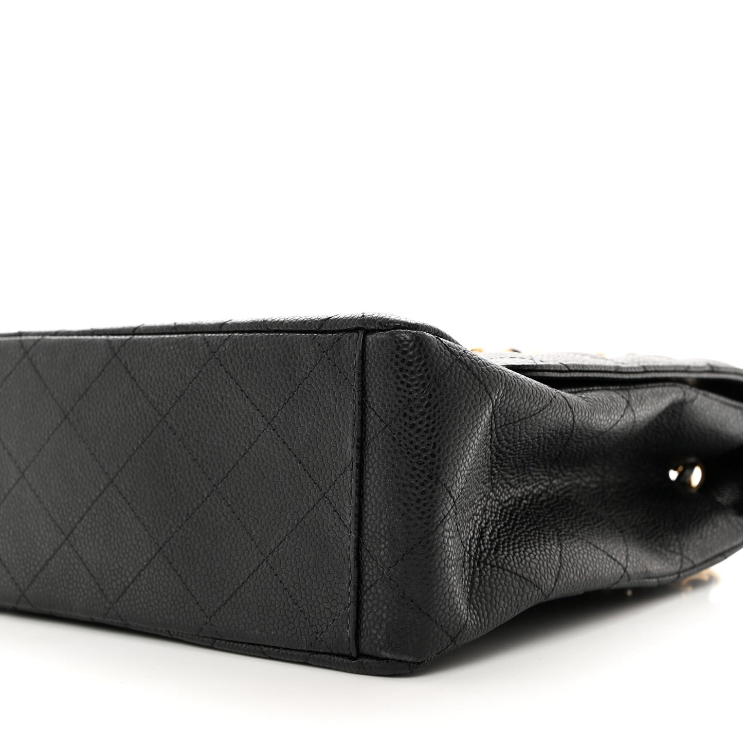Caviar Quilted Maxi Single Flap Black
