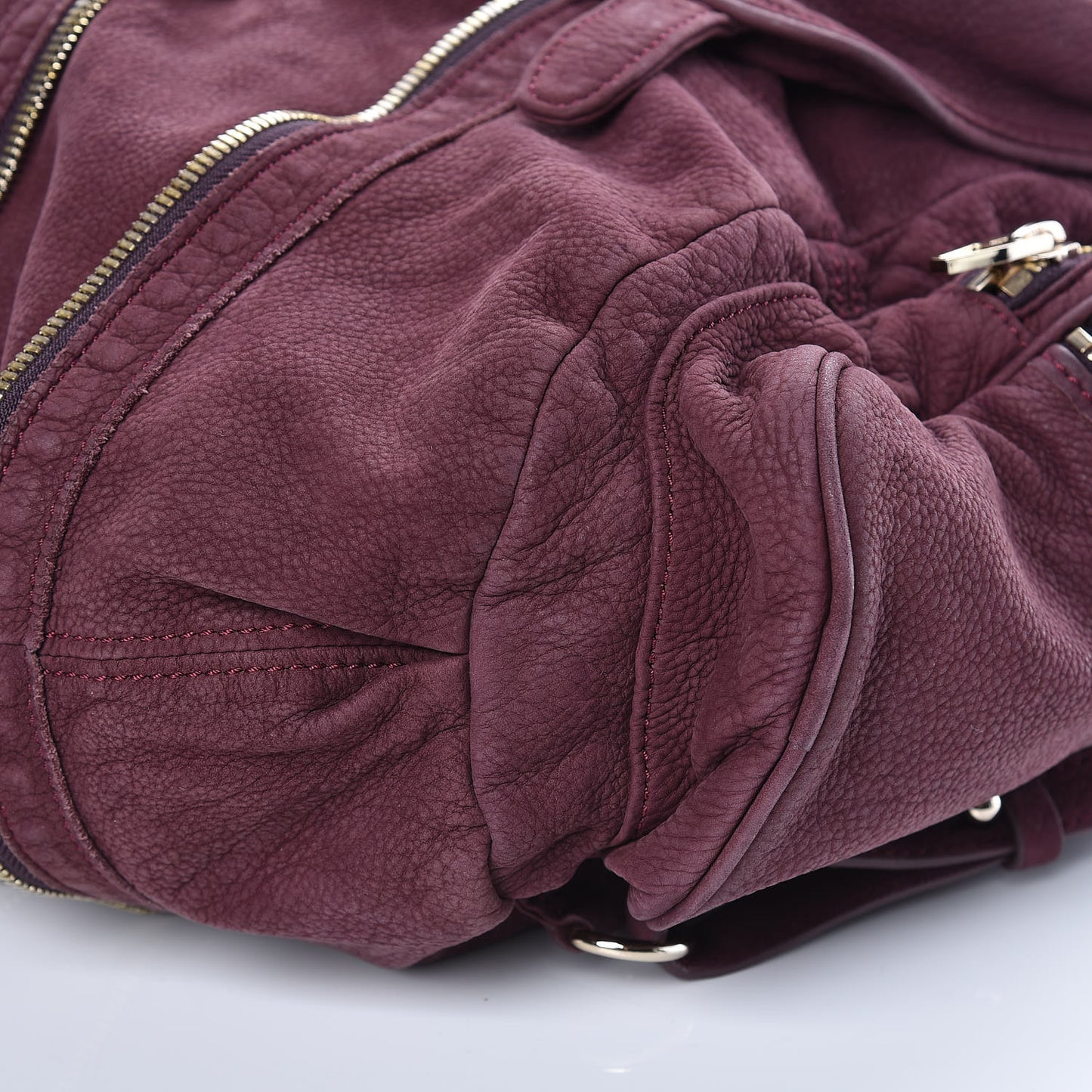 Nubuck Marti Backpack Bag Burgundy