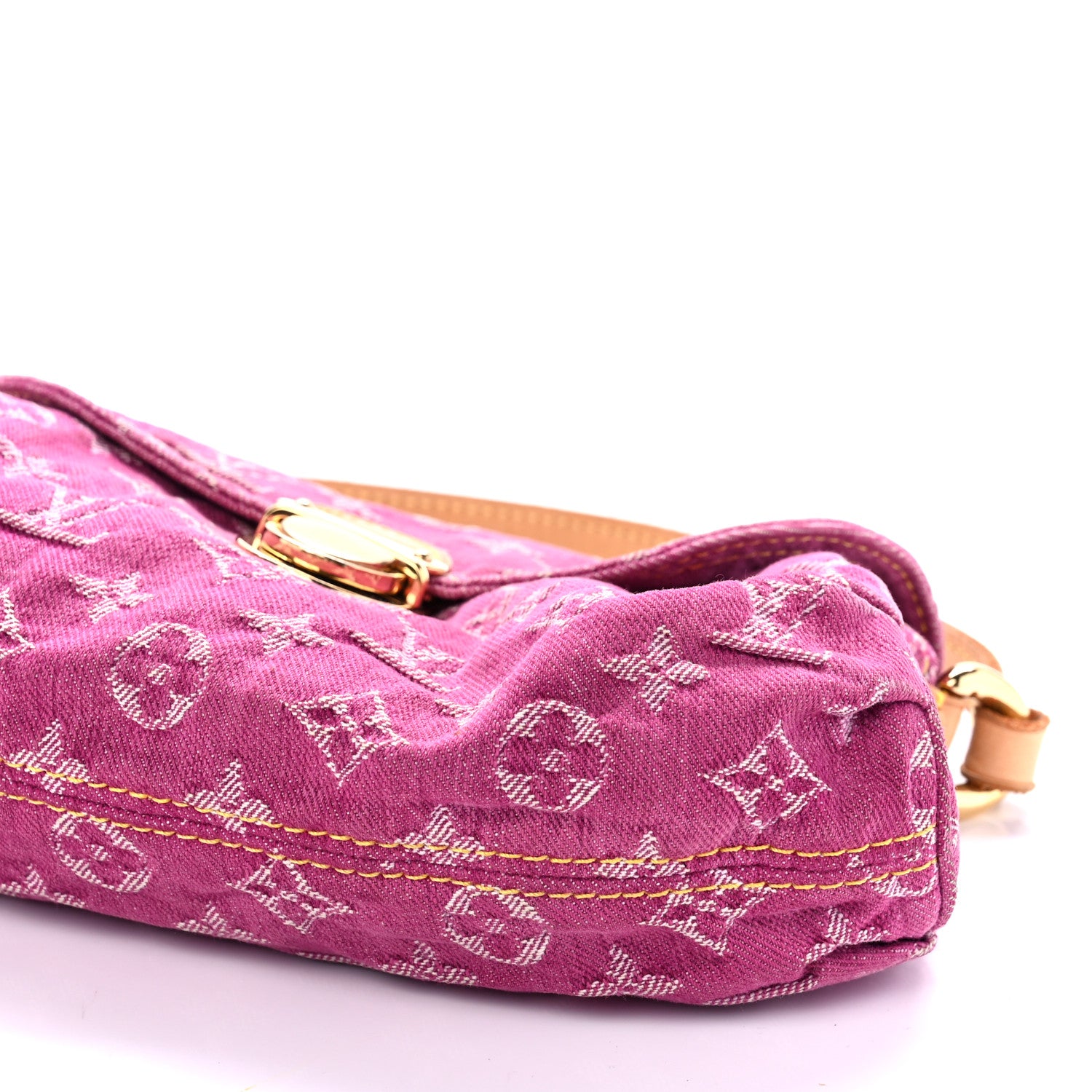 Louis Vuitton Monogram Denim Mini Pleaty Fuchsia 8 of 8