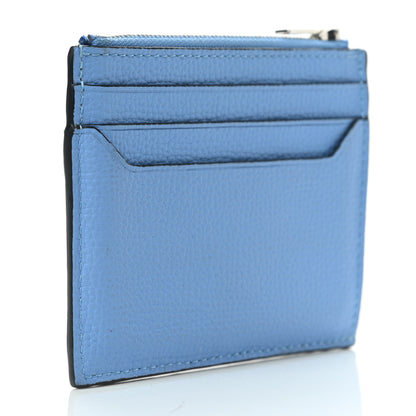 Loewe Pebble Grain Calfskin Anagram Square Zip Cardholder Celestine Blue 2 of 6