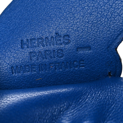 Hermes Milo Lambskin Lizard Touch Grigri Rodeo Pegase Horse Bag Charm PM Bleu France 3 of 4