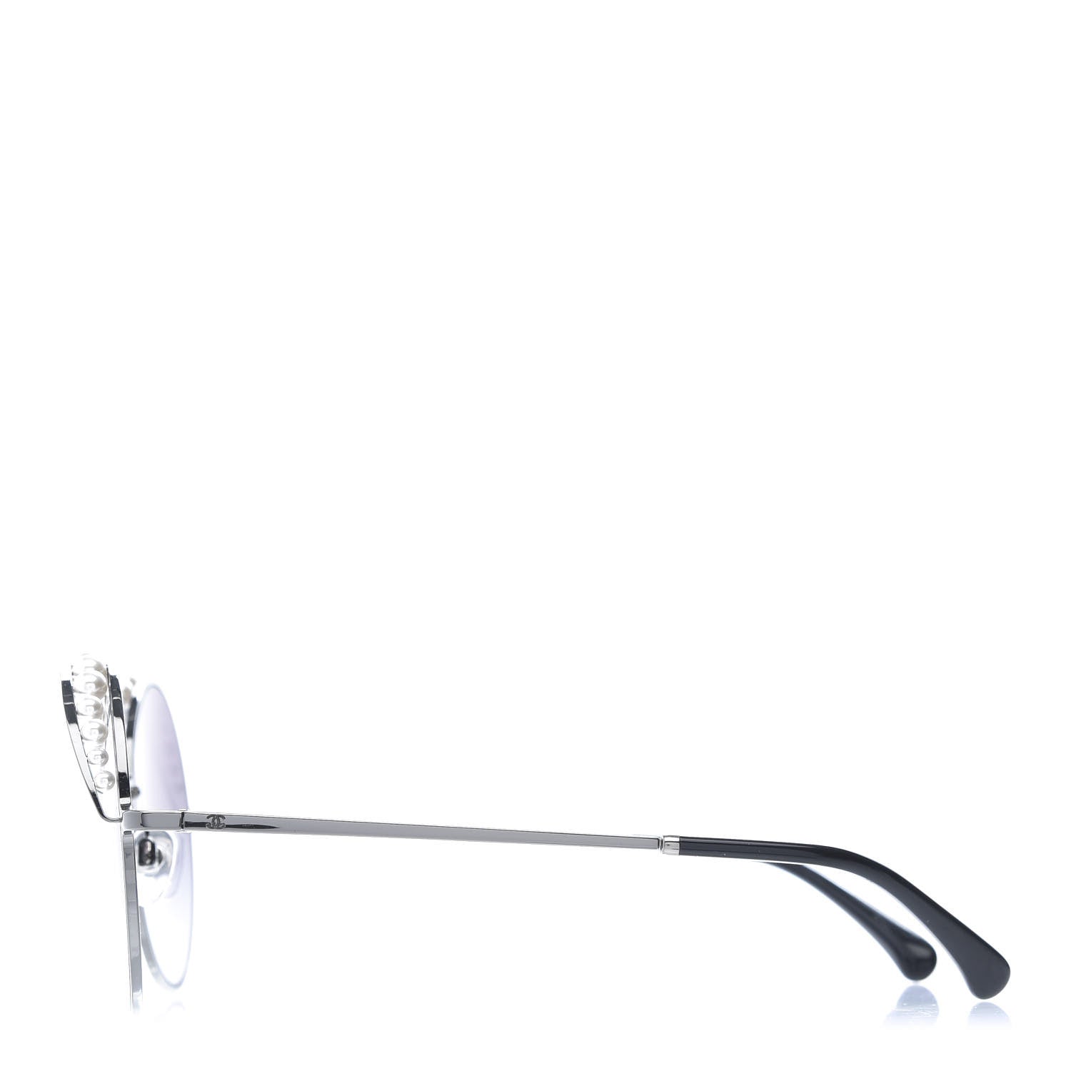 Chanel Pearl Round Sunglasses 4234-H Black 3 of 8