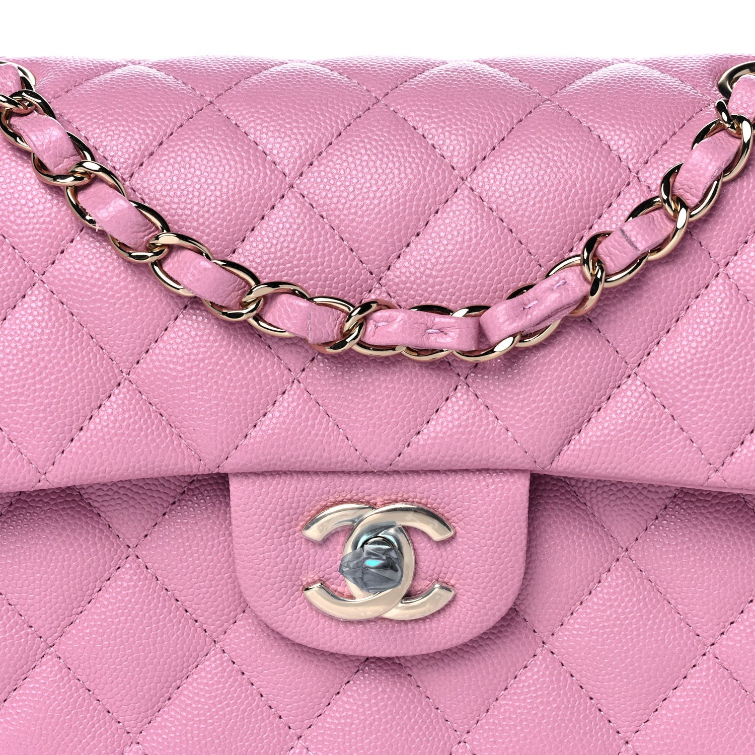 Chanel Caviar Quilted Small Double Flap Dark Pink 8 of 13