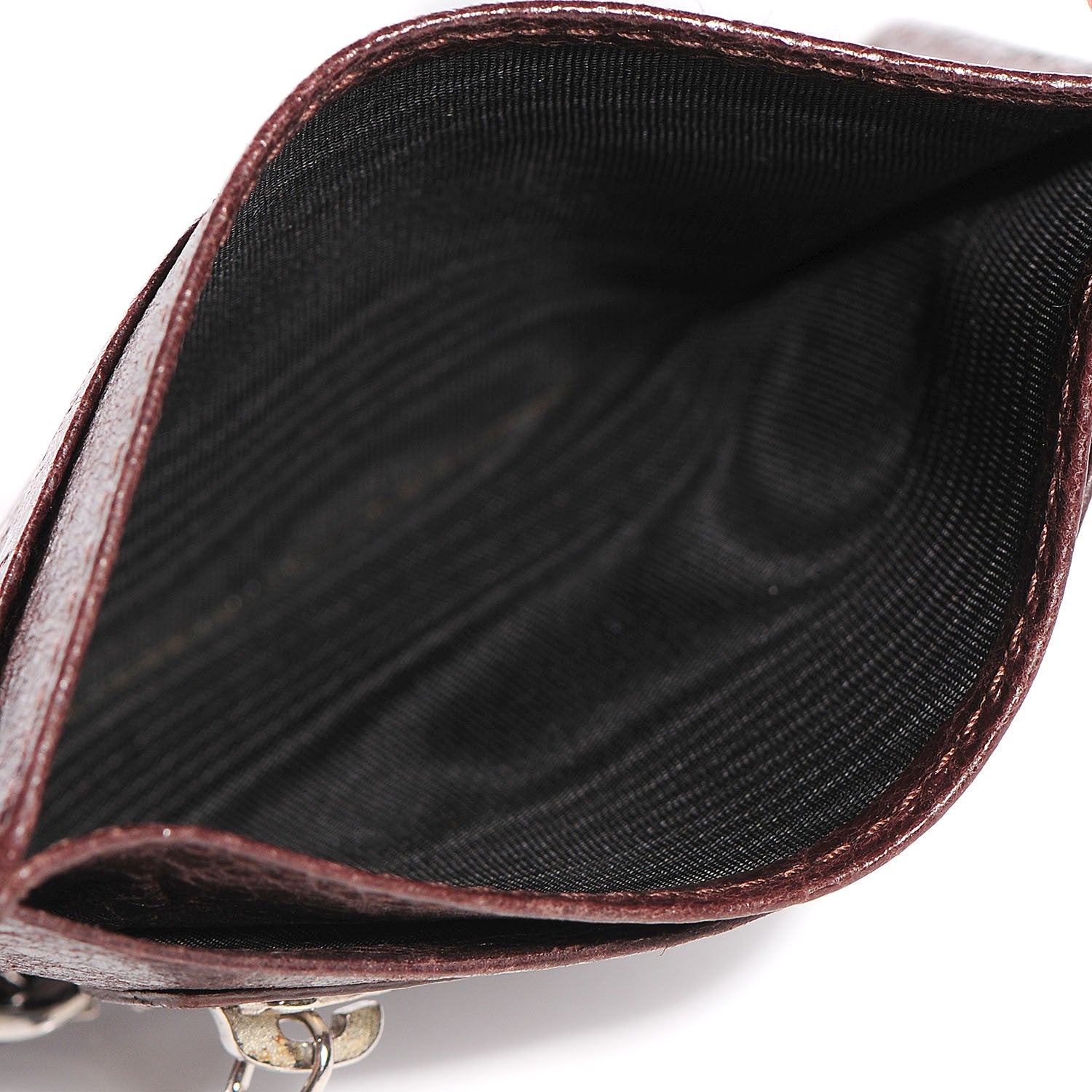 Balenciaga Agneau Giant 12 Silver Hardware Card Case Cigare Fonce 5 of 8
