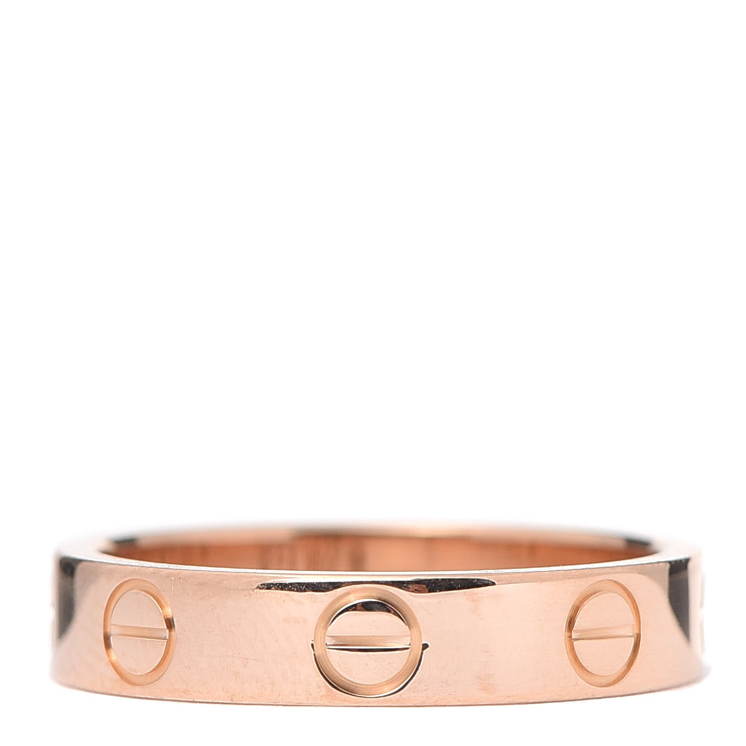 Cartier 18K Pink Gold 3.5mm LOVE Wedding Band Ring 48 4.5 3 of 4