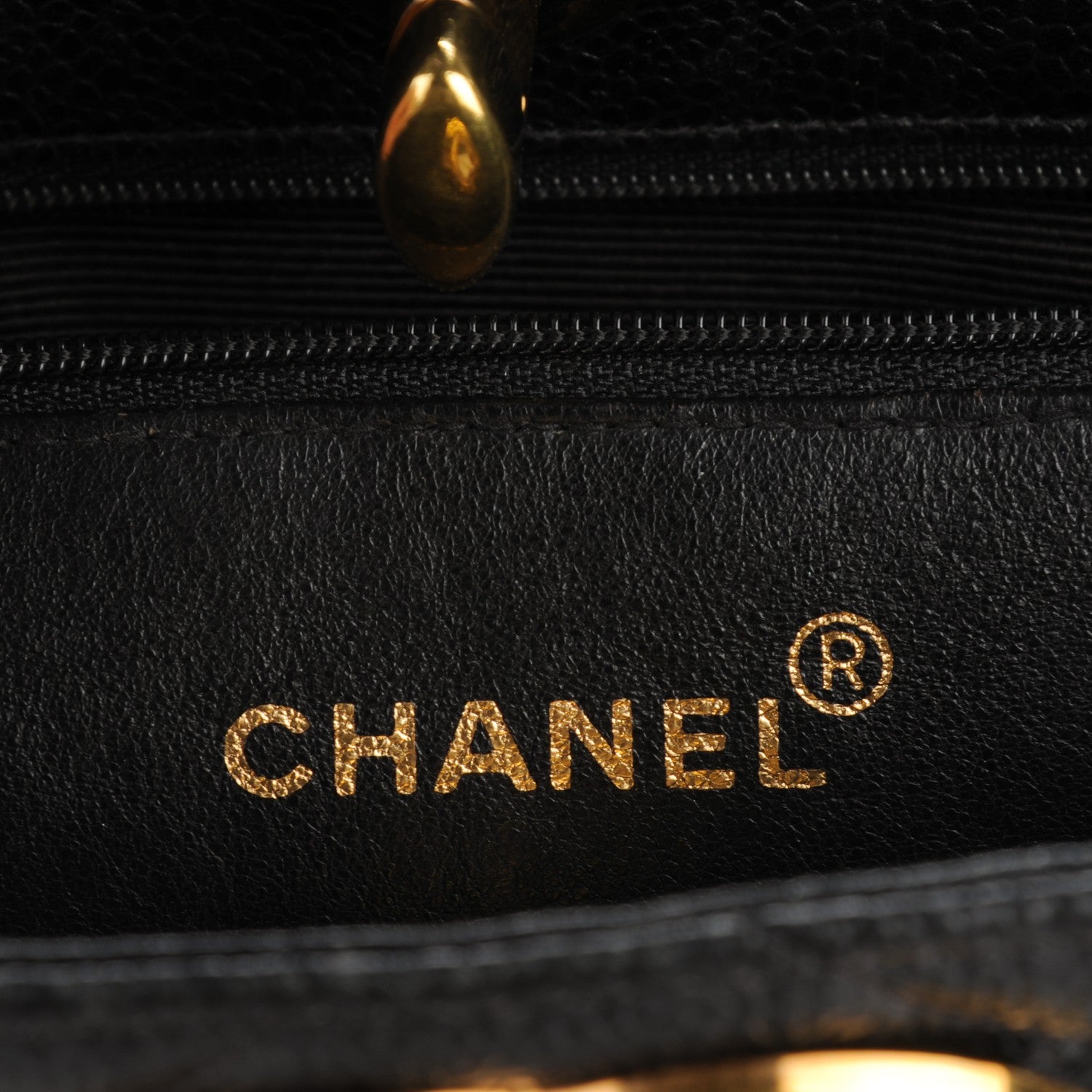 Chanel Caviar Quilted CC Shoulder Bag Black 8 of 8