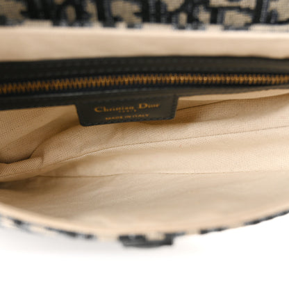 Christian Dior Oblique Saddle Bag Blue 5 of 12