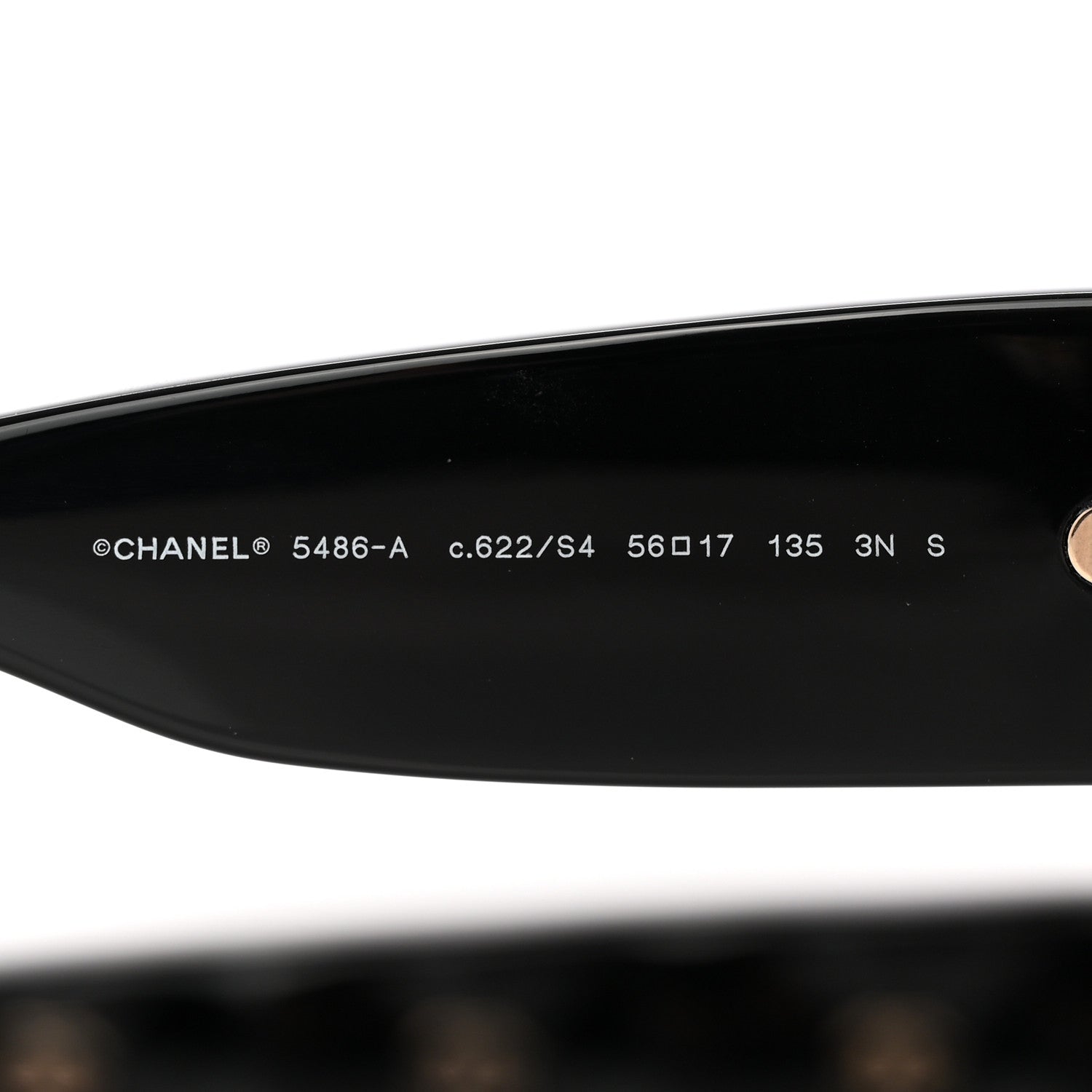 Chanel Acetate Quilted CC Sunglasses 5486-A Black 5 of 8