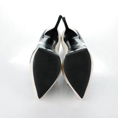 Saint Laurent Calfskin Patent Janis Flash 105 Platform Pumps 35.5 Porcellana Nero 5 of 7