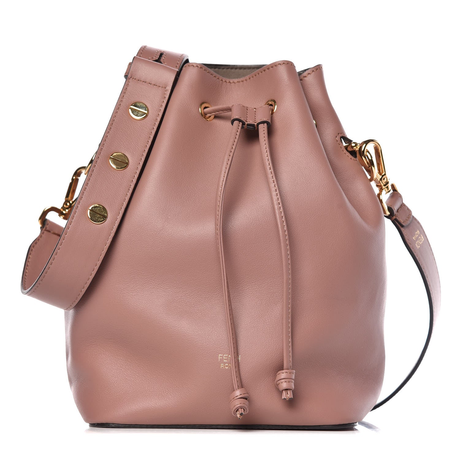 Fendi Vitello Grace Matte F is Fendi Grande Mon Tresor Bucket Bag English Rose 1 of 11