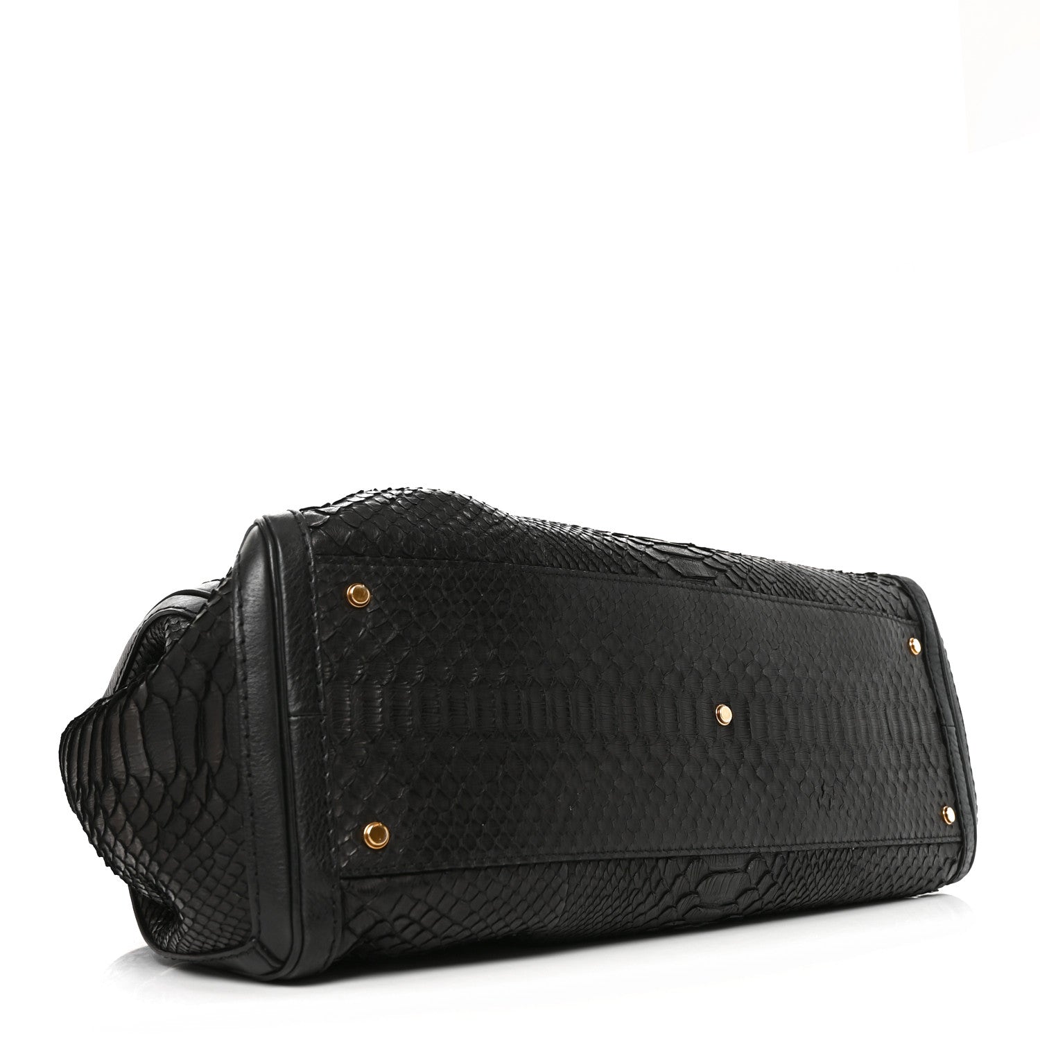 Gucci Snakeskin Large GG Running Tote Black 4 of 10