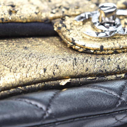 Chanel Lambskin Mineral Nights Wristlet Gold Black 8 of 11