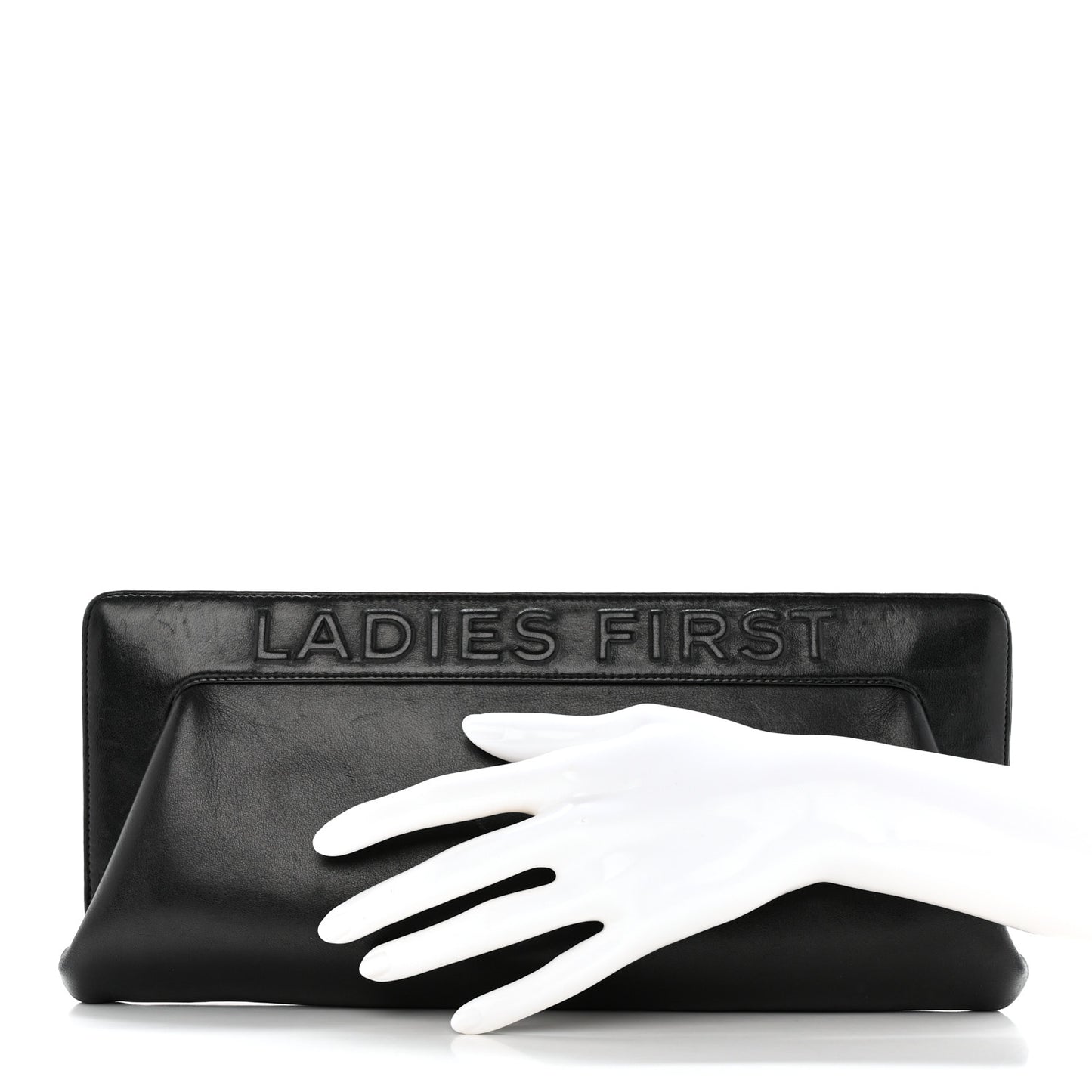 Lambskin 5x5=CC Clutch Black
