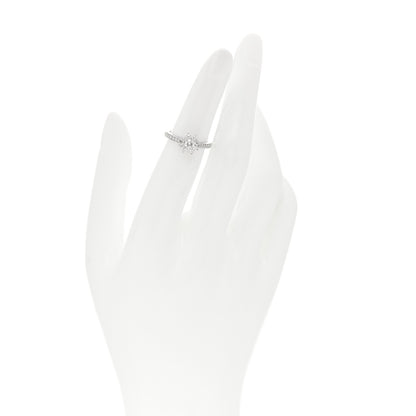 Tiffany Platinum Diamond Flower Ring 48 4.5 2 of 5