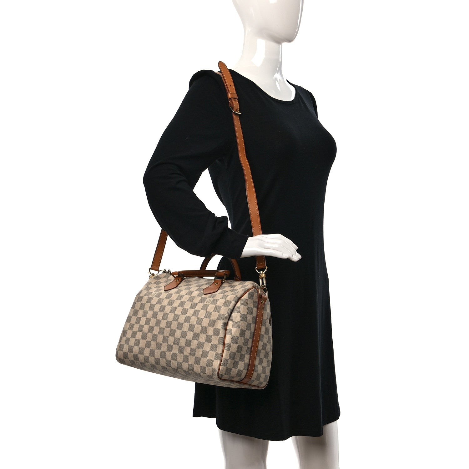 Louis Vuitton Damier Azur Speedy Bandouliere 30 2 of 15