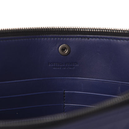 Bottega Veneta Nappa Intrecciato Wristlet Zip Wallet Atlantic 8 of 8
