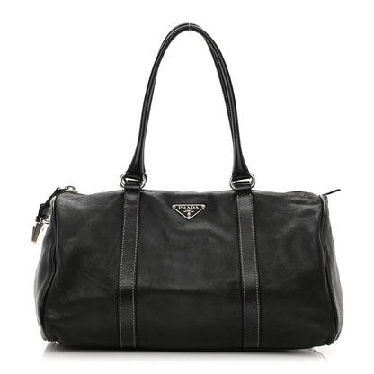 Prada Soft Calfskin Tote Black 1 of 14