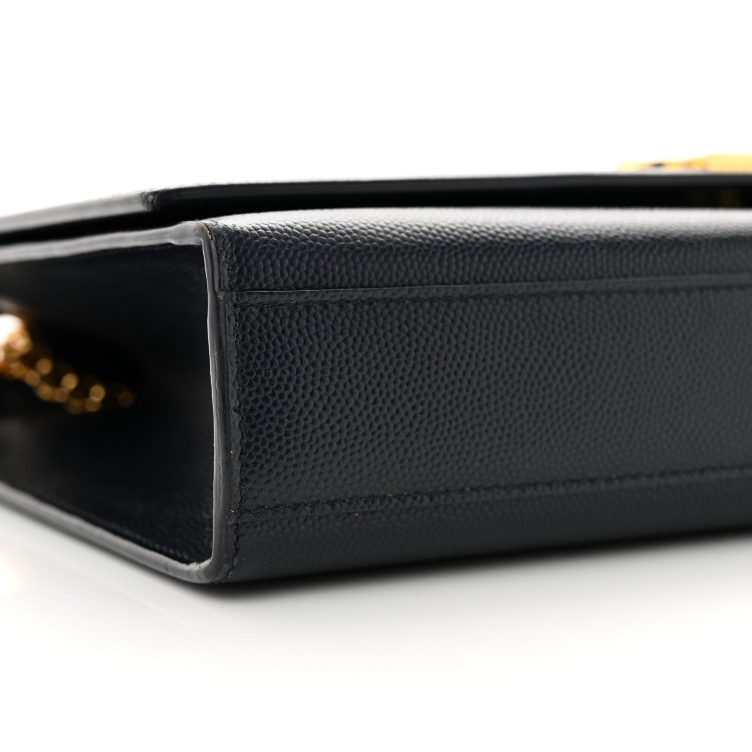 Saint Laurent Grain De Poudre Medium Classic Monogram Kate Satchel Deep Marine 9 of 13