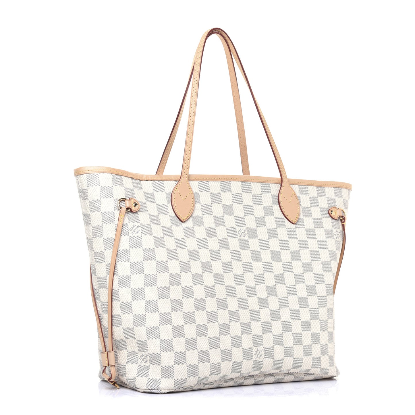 Damier Azur Neo Neverfull MM Rose Ballerine