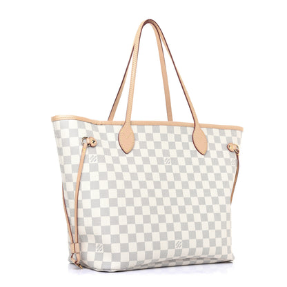 Louis Vuitton Damier Azur Neo Neverfull MM Rose Ballerine 3 of 15