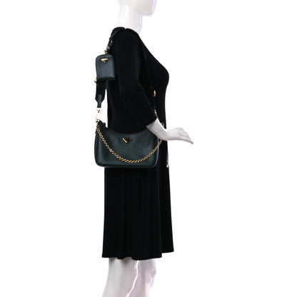Prada Saffiano Lux Re-Edition 2005 Shoulder Bag Smeraldo 2 of 9