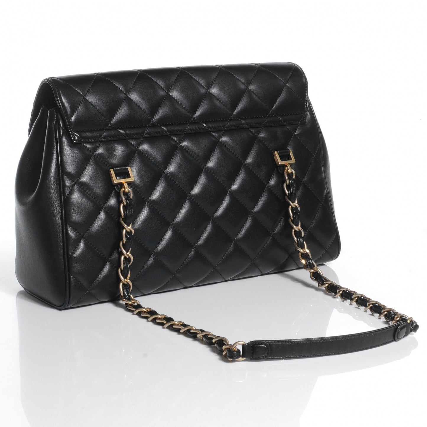 Lambskin Misia Camera Case Flap Black