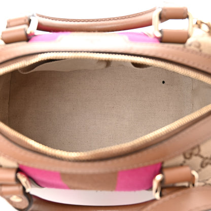 Gucci Monogram Vintage Web Small Boston Maple Brown 5 of 11