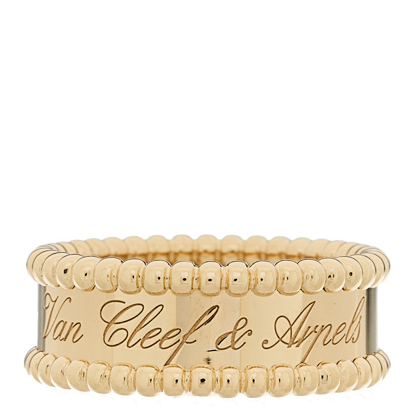18K Yellow Gold Perlee Signature Ring 54 7