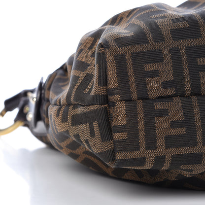Fendi Zucca Cuoio Lucido Chef Hobo Tobacco Moro 9 of 10