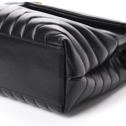 Saint Laurent Calfskin Y Quilted Monogram Medium Loulou Chain Satchel Black 7 of 11