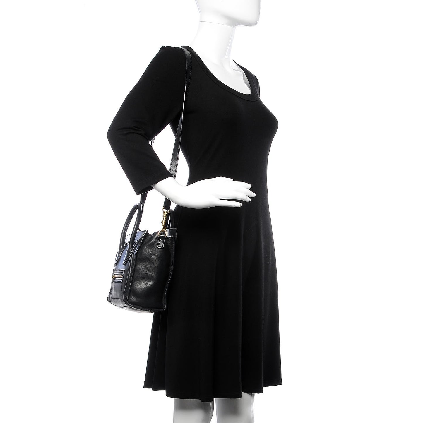 Smooth Calfskin Nano Luggage Black