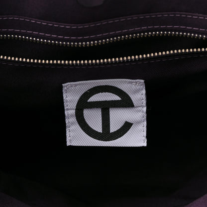 Telfar Vegan Leather Medium Shopping Bag Eggplant 6 of 9