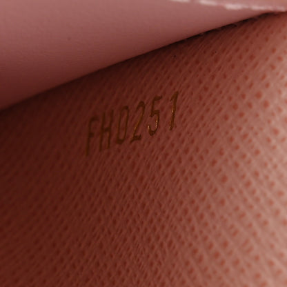 Louis Vuitton Damier Azur Victorine Wallet Rose Ballerine 7 of 7
