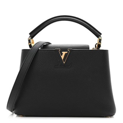 Louis Vuitton Taurillon Capucines BB Black 1 of 7