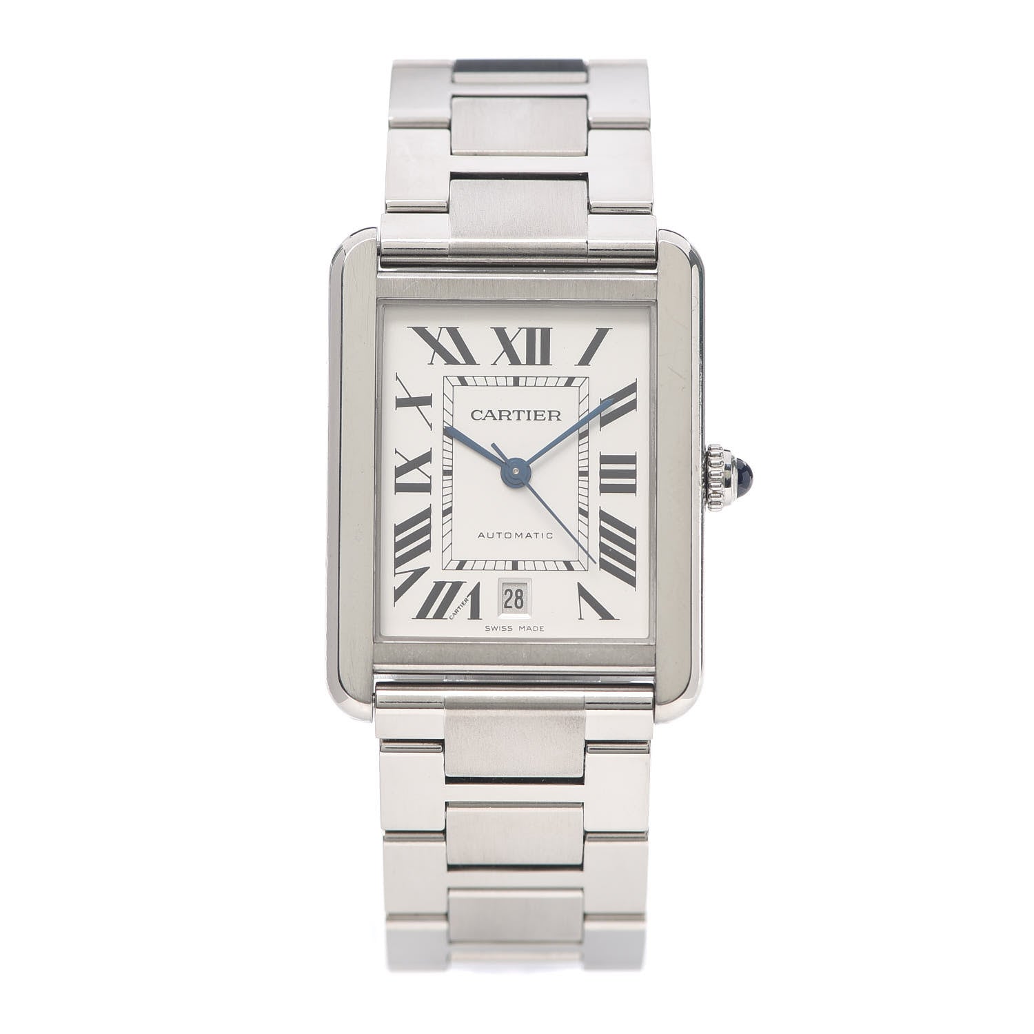 Cartier Stainless Steel 31mm Tank Solo Automatic Watch 1 of 5