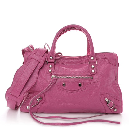 Balenciaga Agneau Classic Silver Hardware S City Rose Flamingo 3 of 11