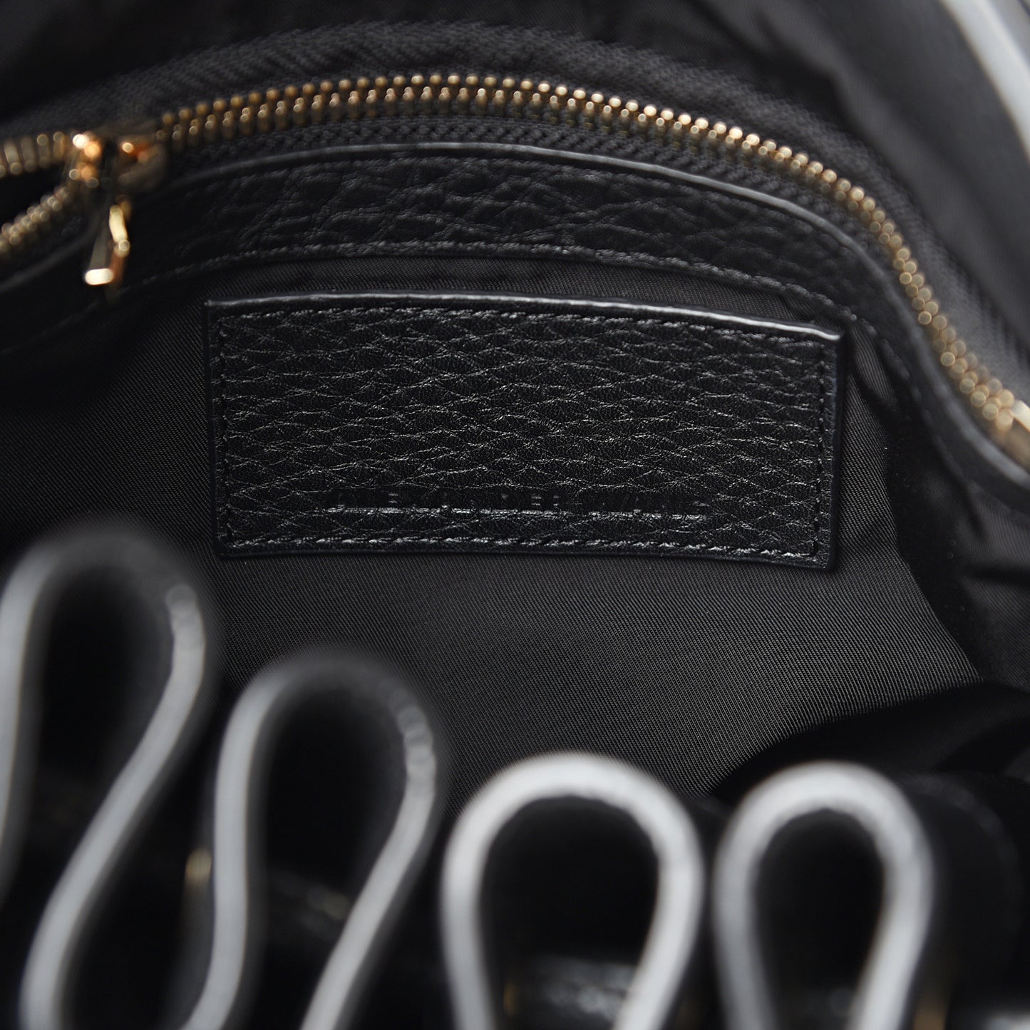 Pebbled Lambskin Diego Bucket Black Nickel Hardware