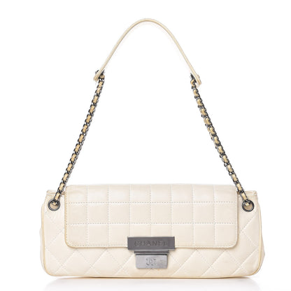 Chanel Lambskin Square Quilted Single Flap White 1 of 14