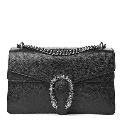 Gucci Pebbled Calfskin Small Dionysus Shoulder Bag Black 1 of 10