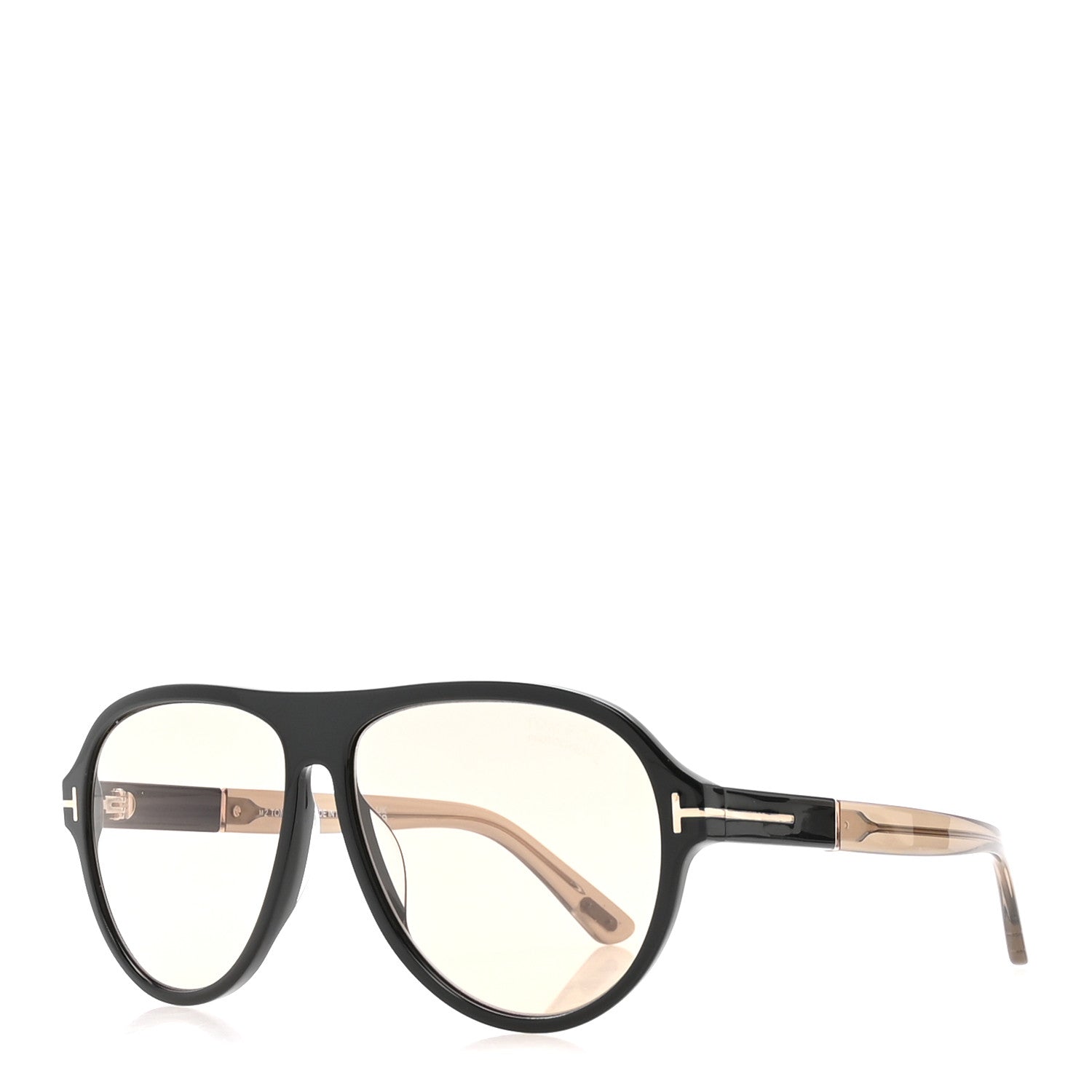 Tom Ford Acetate Quincy Pilot Sunglasses TF1080 Shiny Black Brown 1 of 9